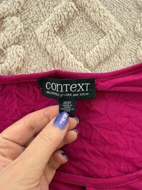 Context for Lord and Taylor Magenta mini dress